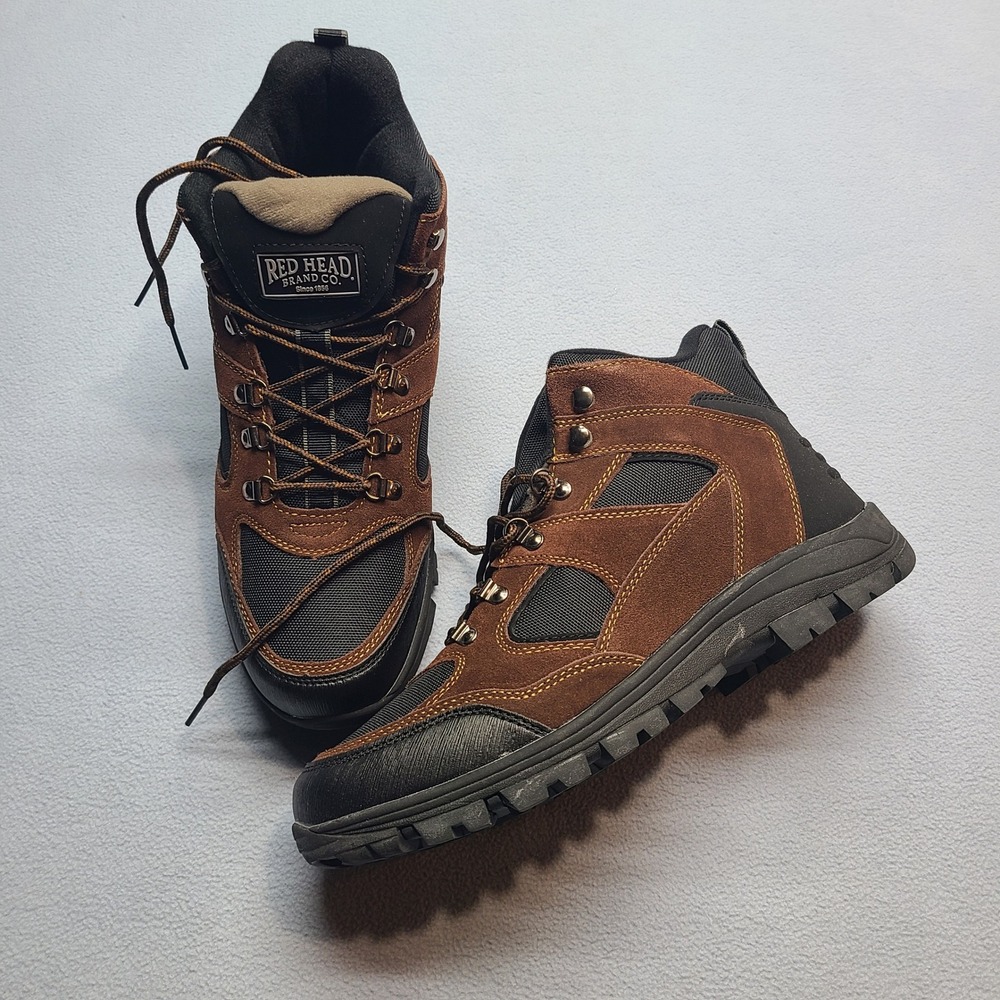 RedHead Everest II Hiking Boots Mens 13M Brown Black NEW Leather Upper